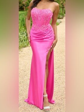 🌸Like New Faviana Strapless Corset Dress🌸